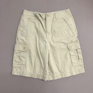 Structure Mens Cargo Shorts Khaki Tan 100% Cotton Size 34 Utility Outdoor Casual